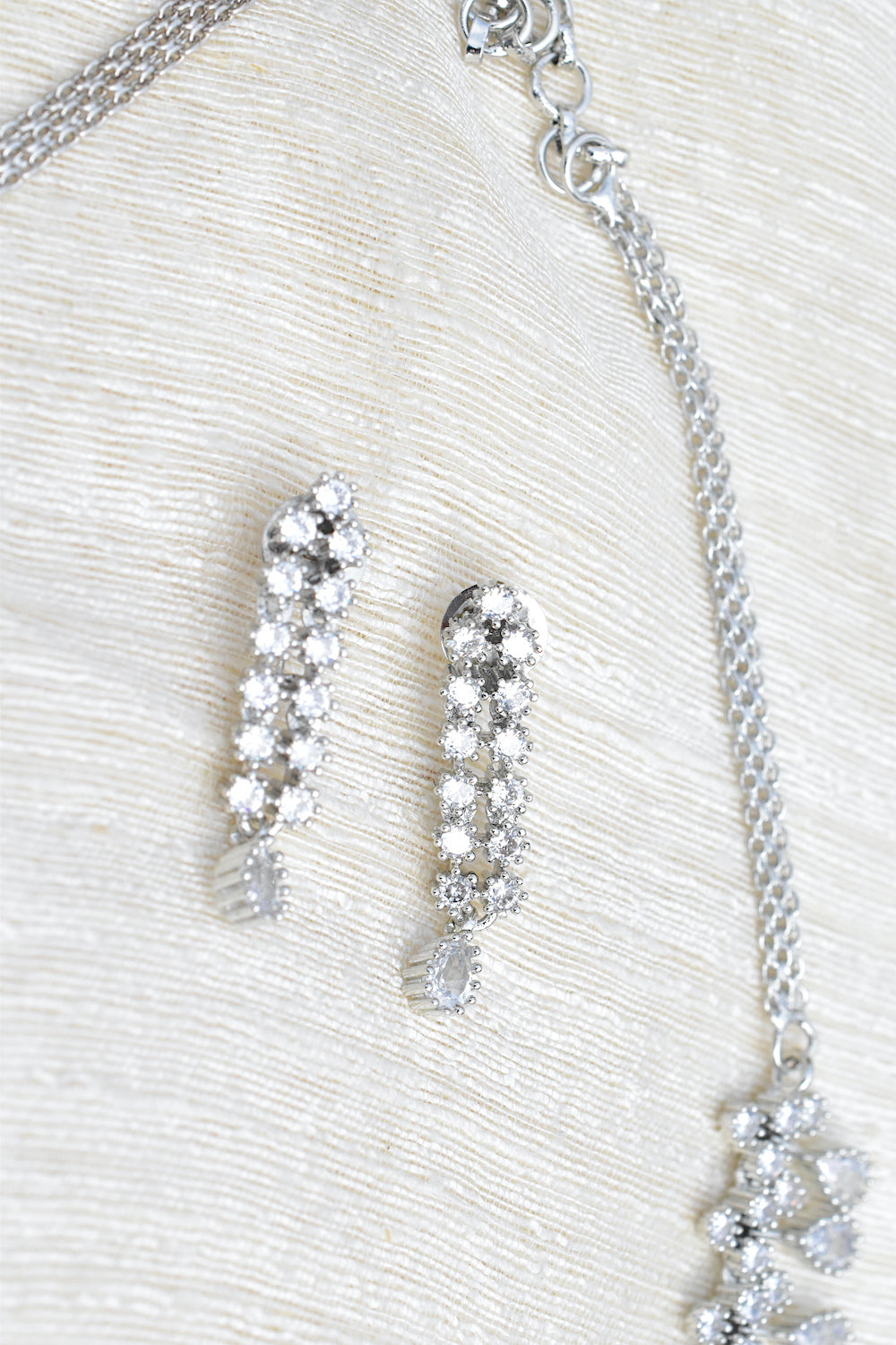 dainty cz necklace