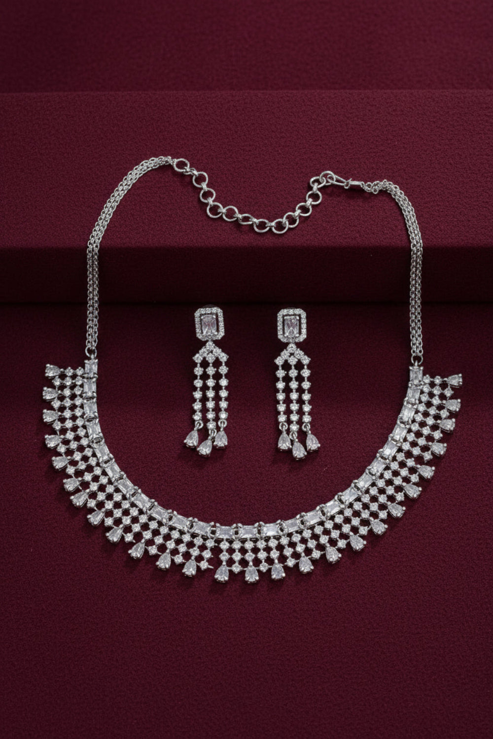 choker necklace earrings set