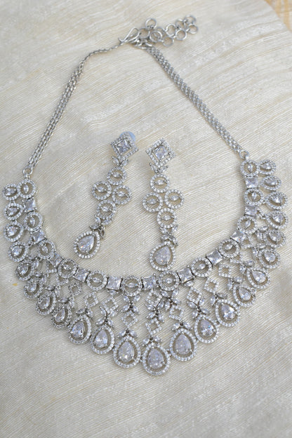 clear necklace set