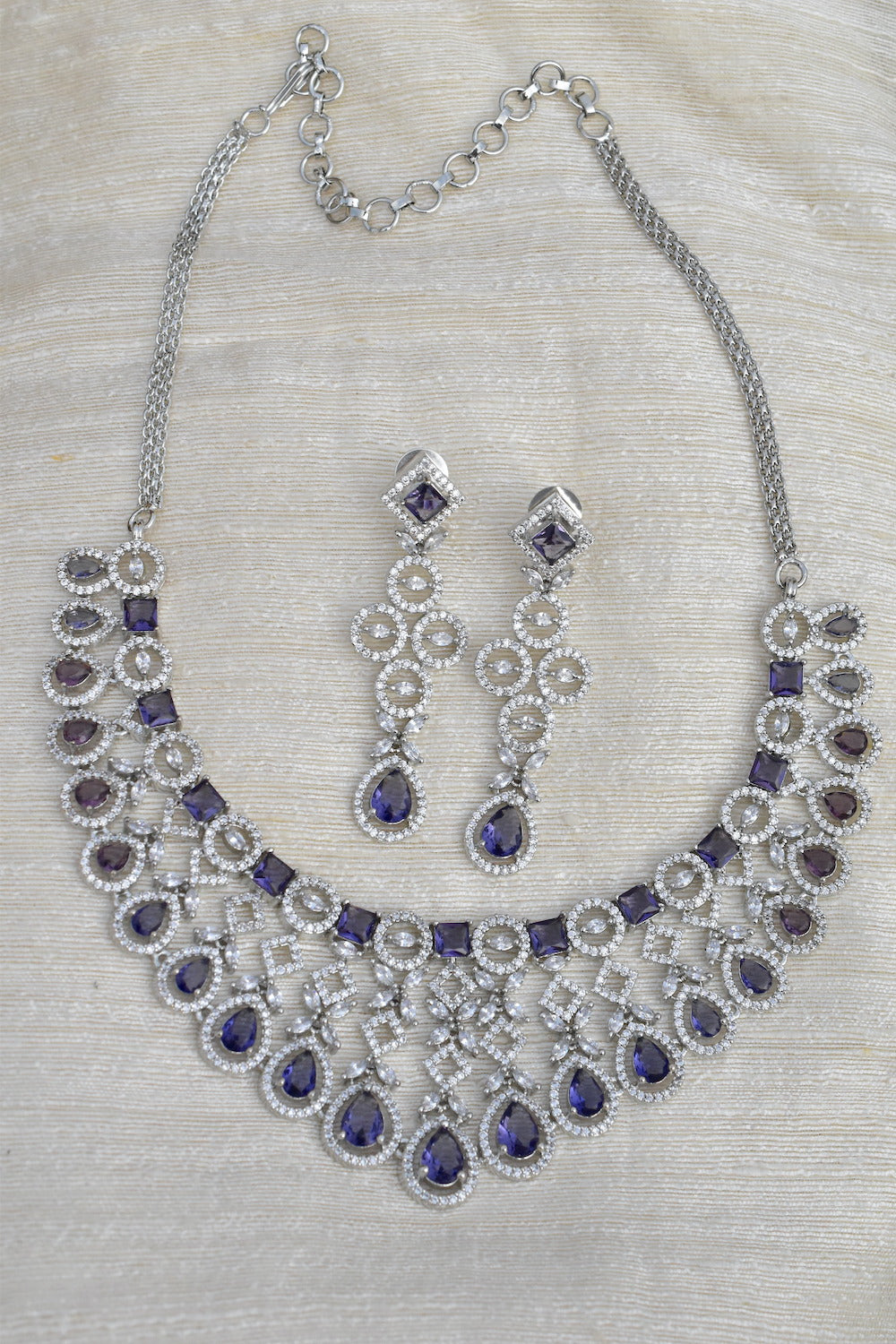 lavender necklace set