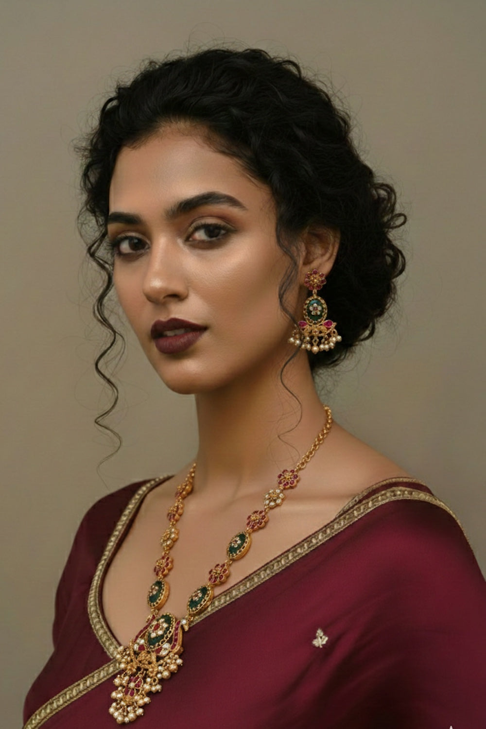 necklace earrings