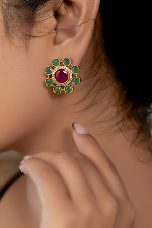 ad kundan earrings