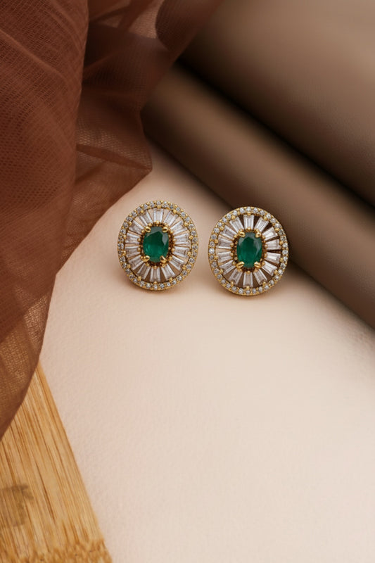 stud earrings zirconia