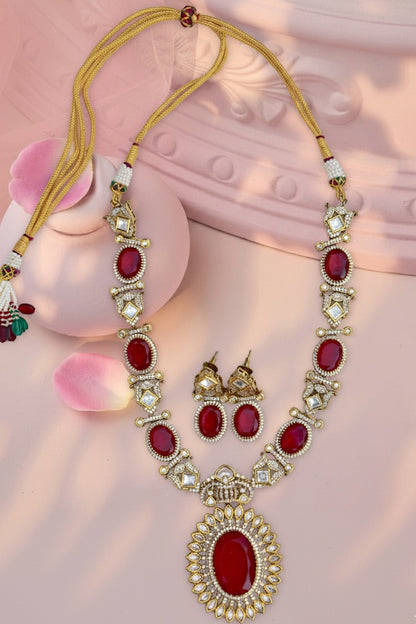 doublet polki necklace set