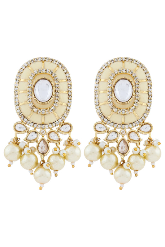 kundan stud earrings kse230092