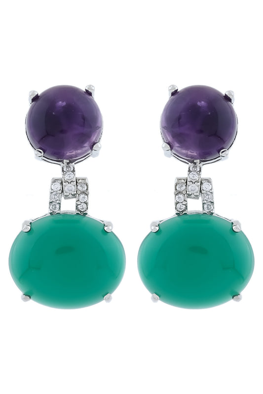 amethyst and green onyx