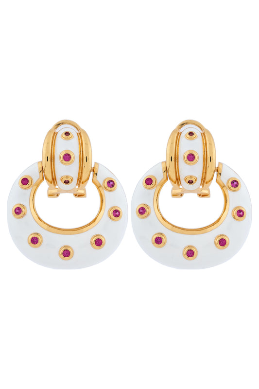 kundan meenakri earrings