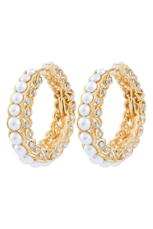 pearl cz big hoops