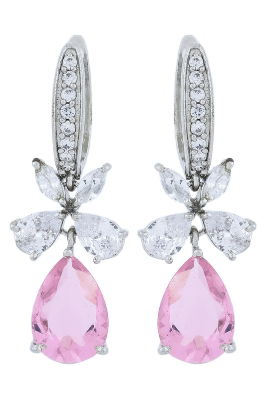 premium cz drop earrings