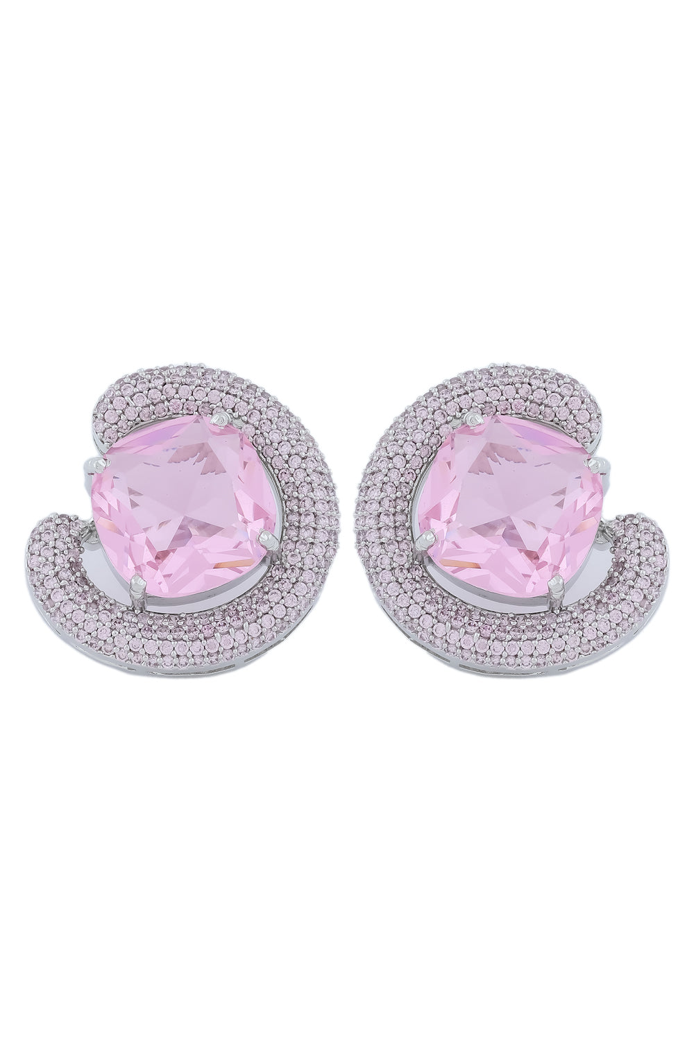 pink cz studs