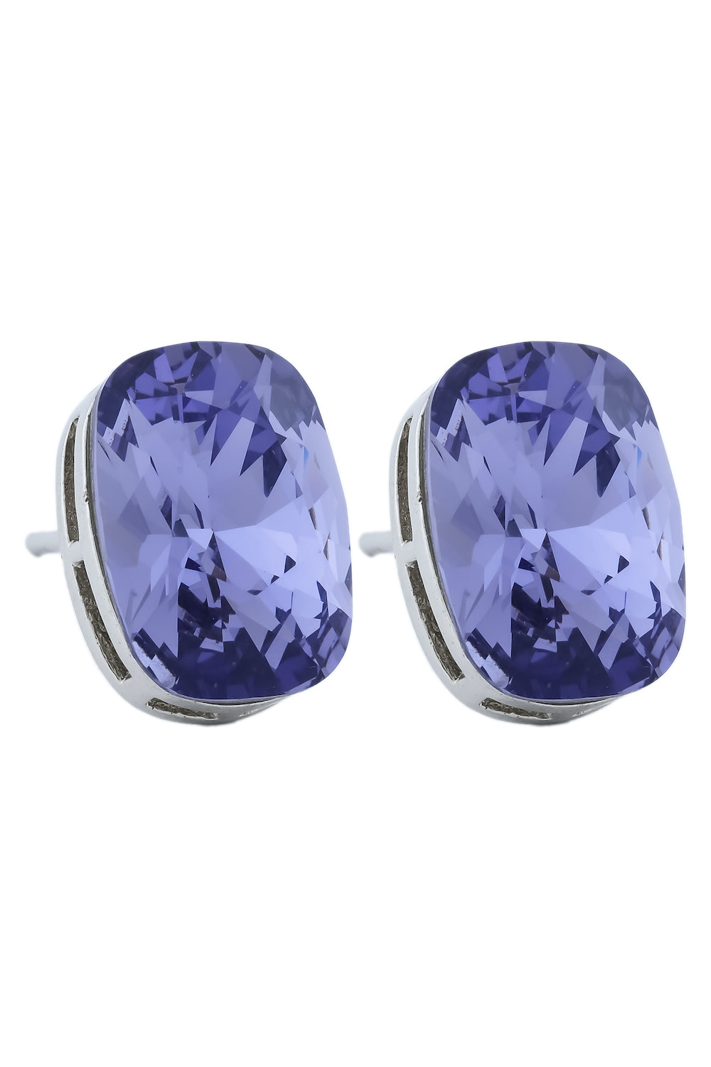 Tanzanite blue Swarovski earrings