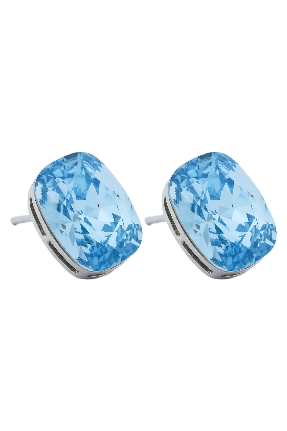 skblue tiny Swarovski studs