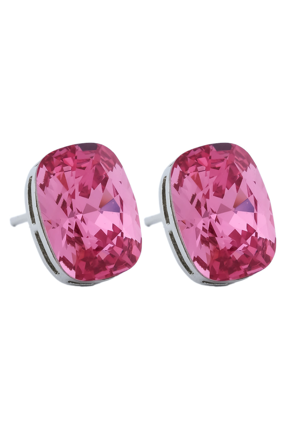 pink Swarovski tiny studs