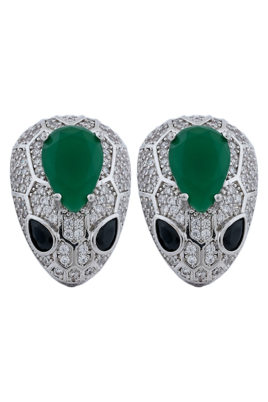 serpentine head stud earrings