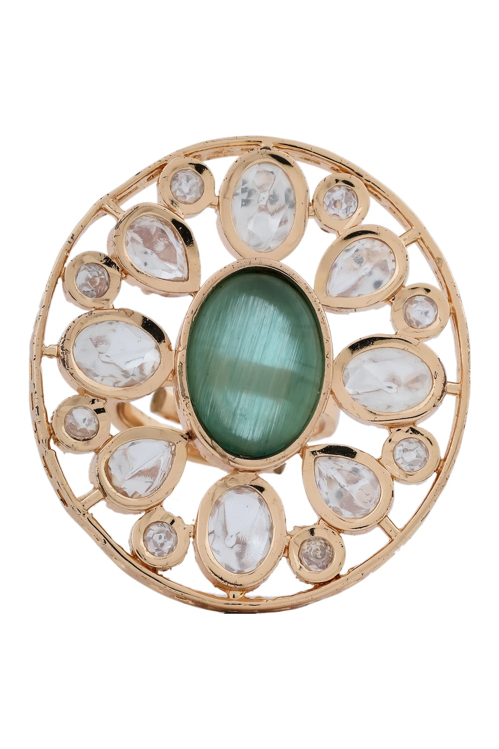 big kundan ring
