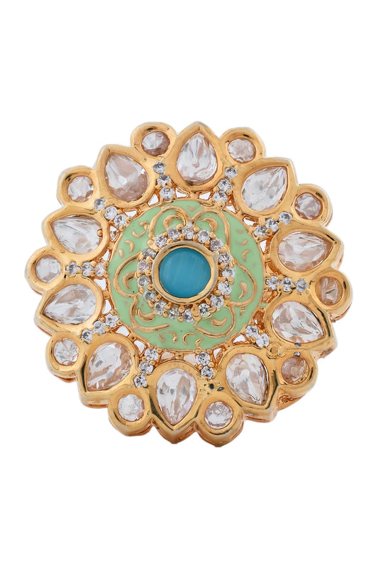 Kundan finger ring kfr230640