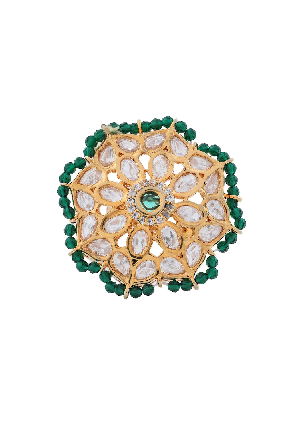 premium quality kundan finger ring