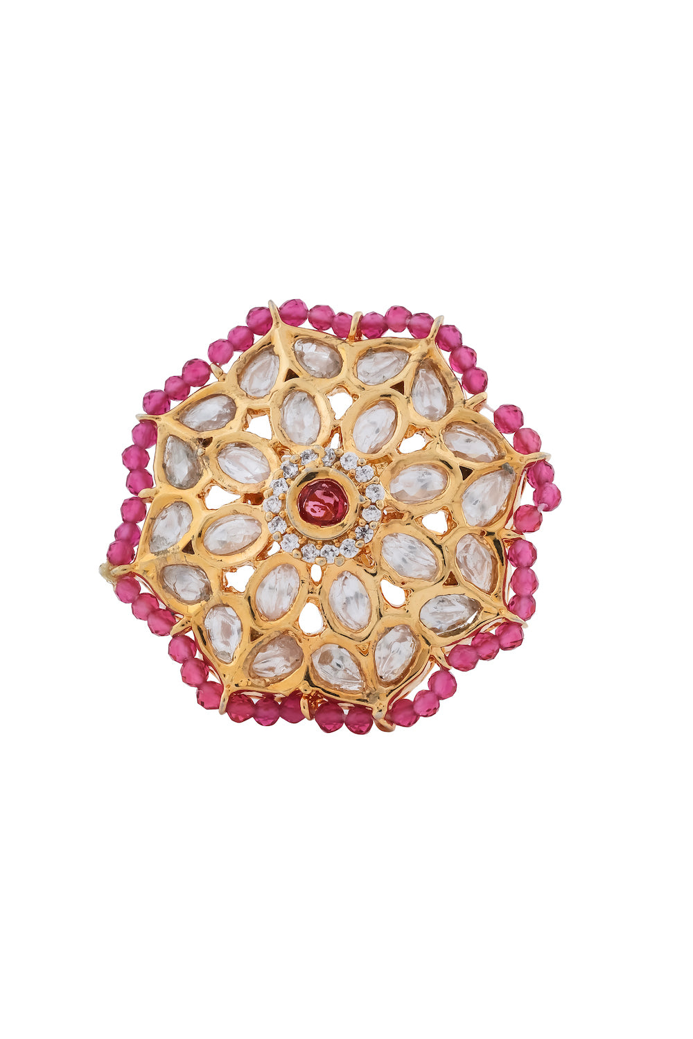 kundan finger ring