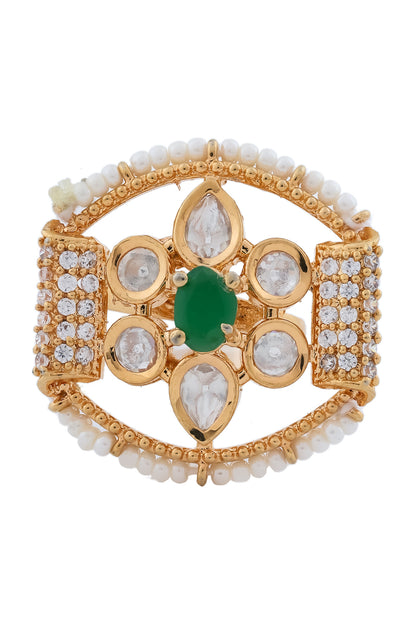 Kundan finger ring kfr230643