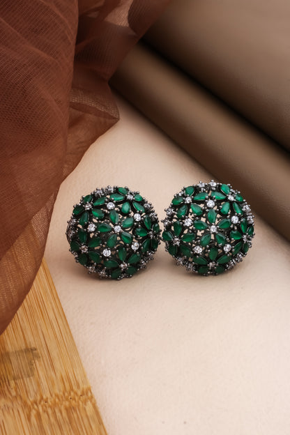 emerald big studs