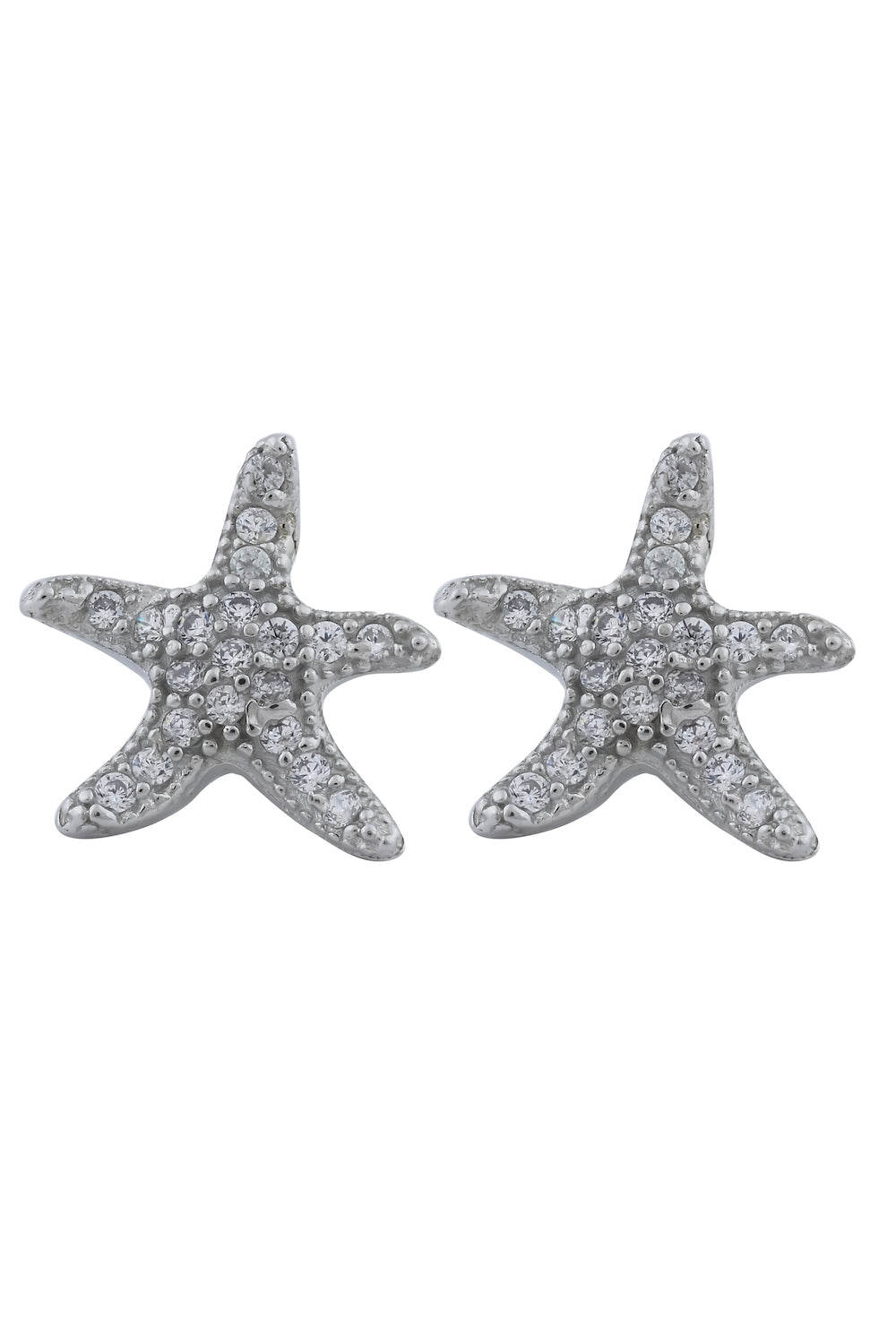 starfish sterling silver earrings