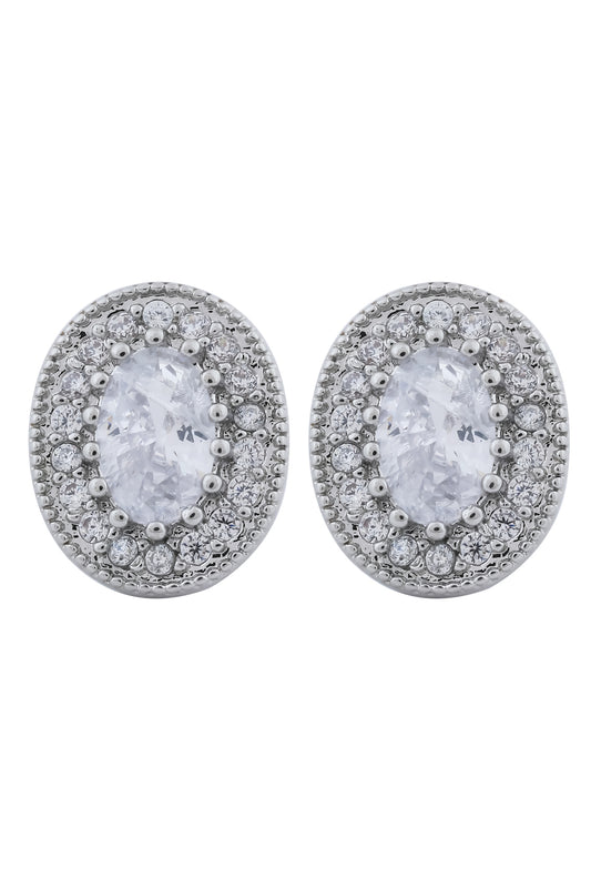 925 silver oval studs