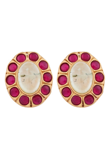 phrenite kundan studs