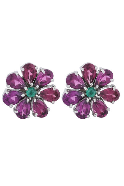 purple garnet earrings