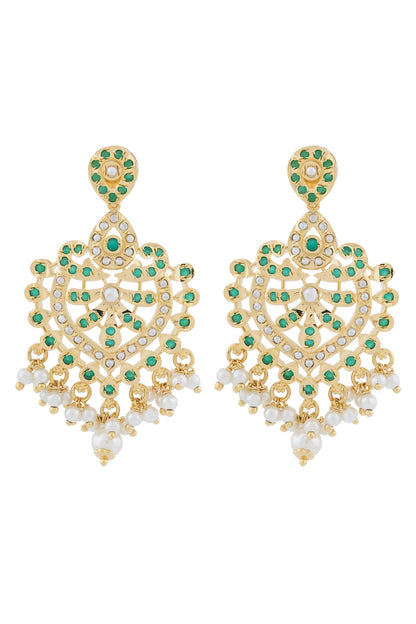 jadau hyderabadi chandbali earrings hjdre250025