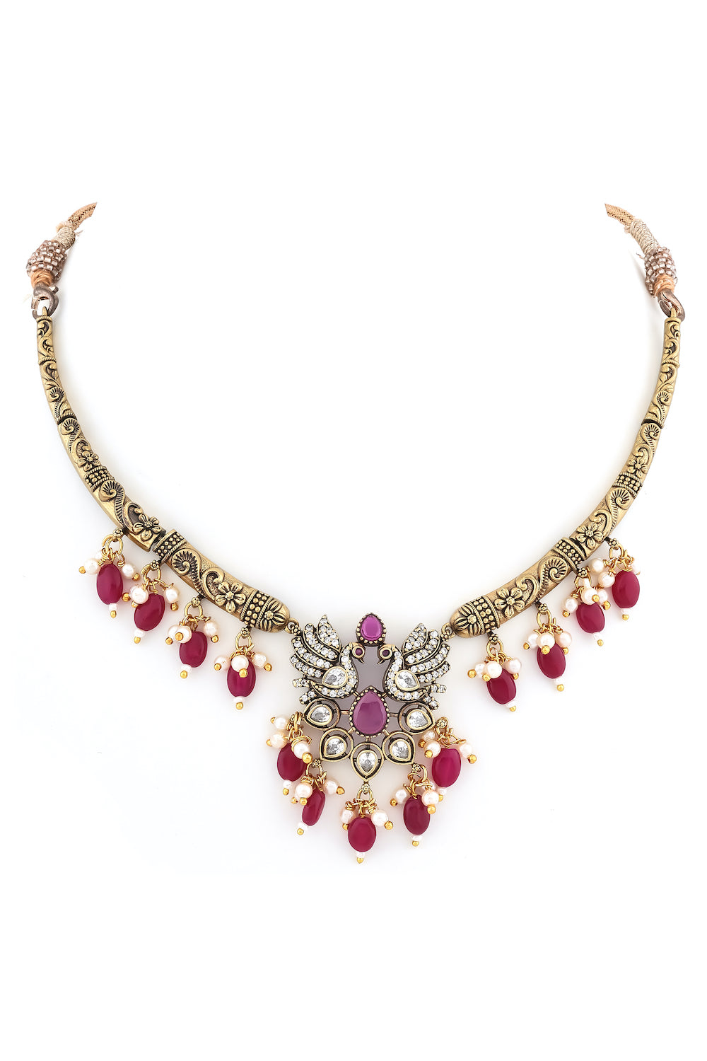 ruby necklace set