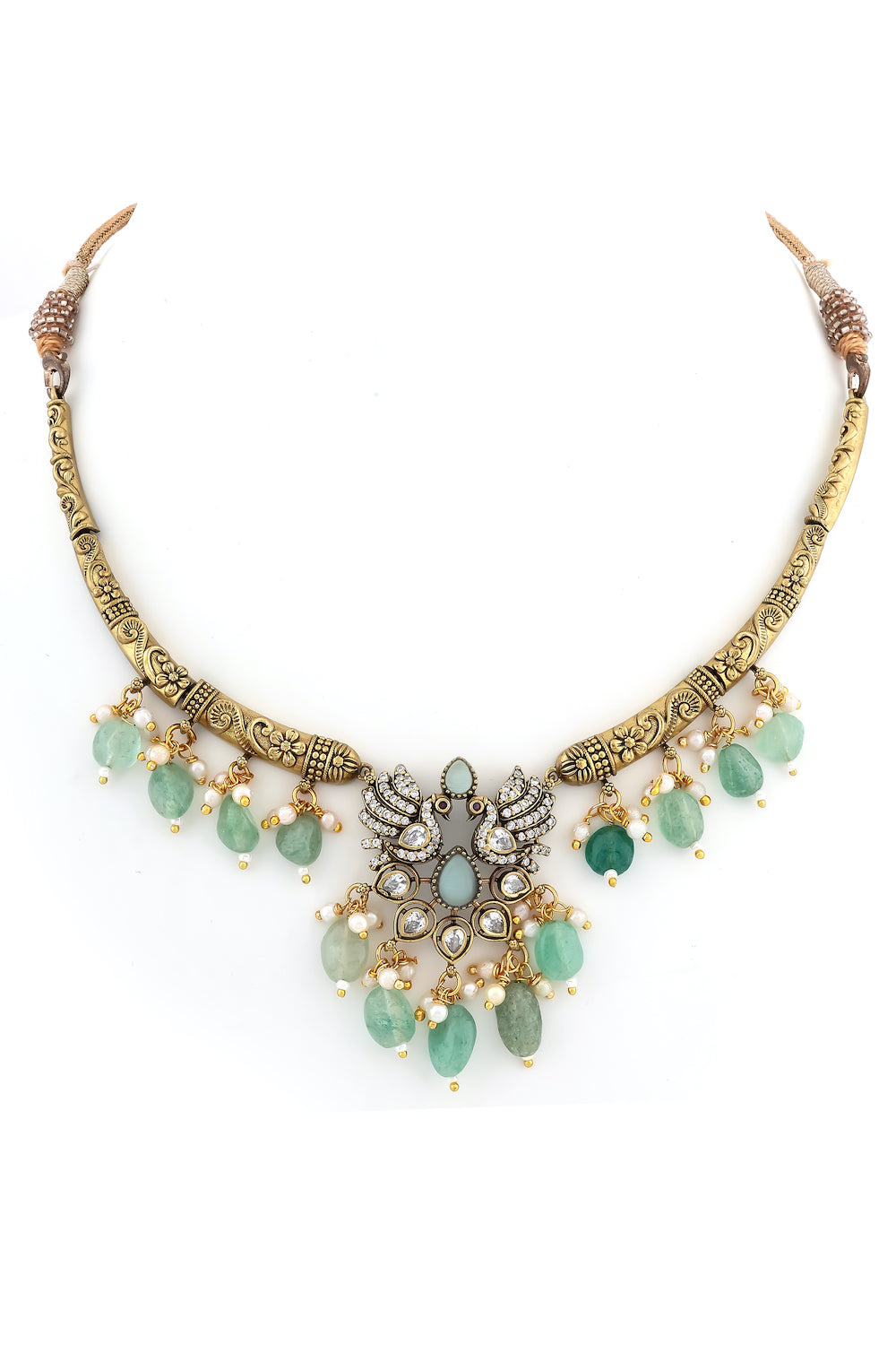 mint antique gold necklace