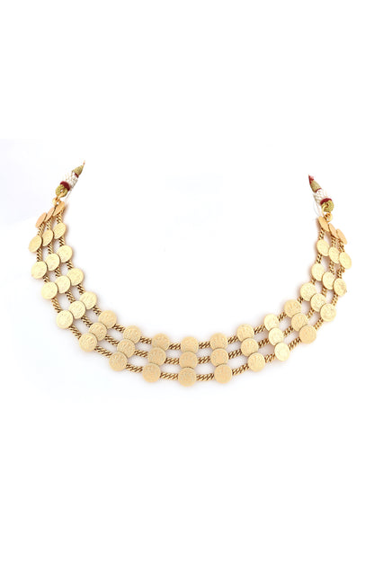 godess lakshmi gold necklace