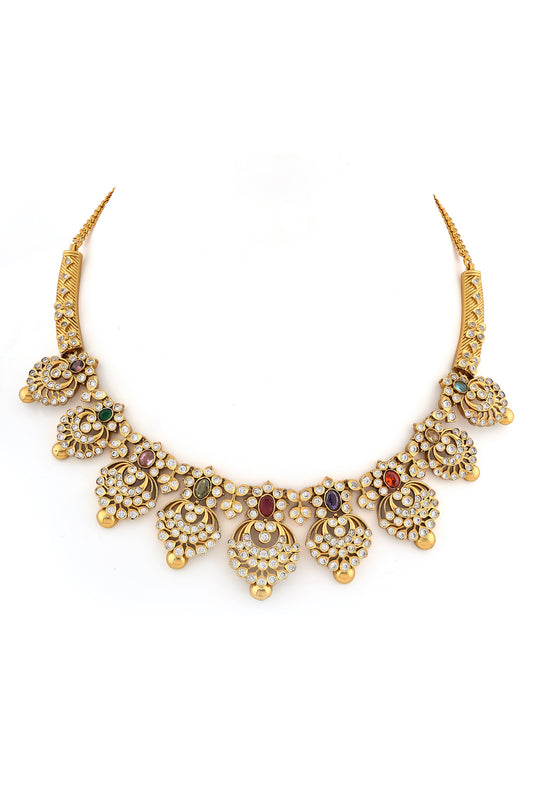 navratna cz necklace