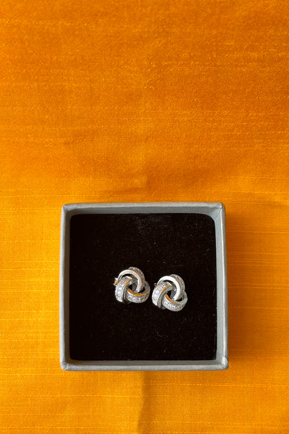 silver earrings