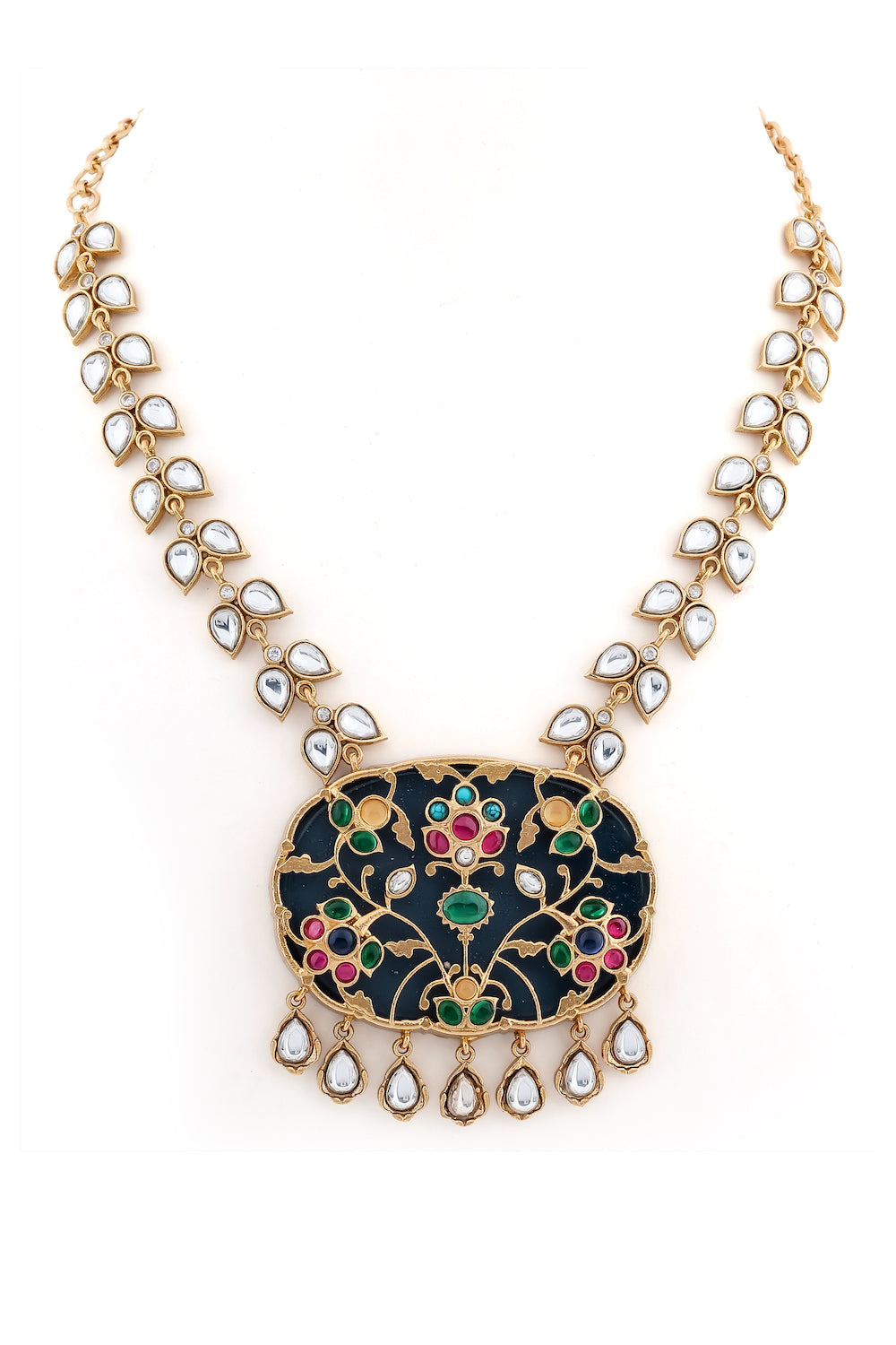 antique gold kundan necklace