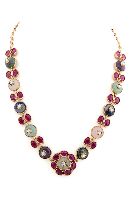 navratna stone necklace