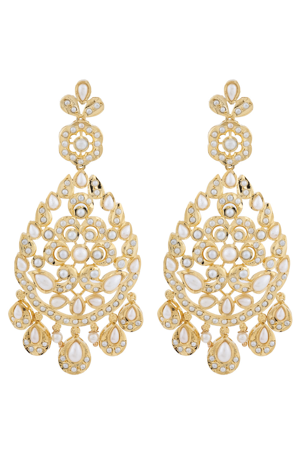 jadau long earrings