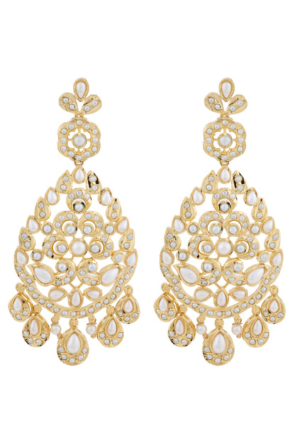 jadau long earrings