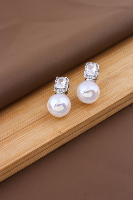 zirconia stud earrings