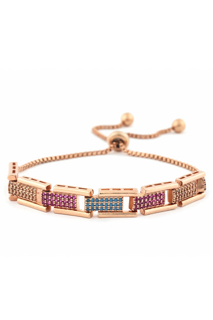 ad studded adjustable bracelet