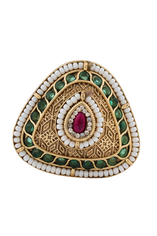 kundan finger ring