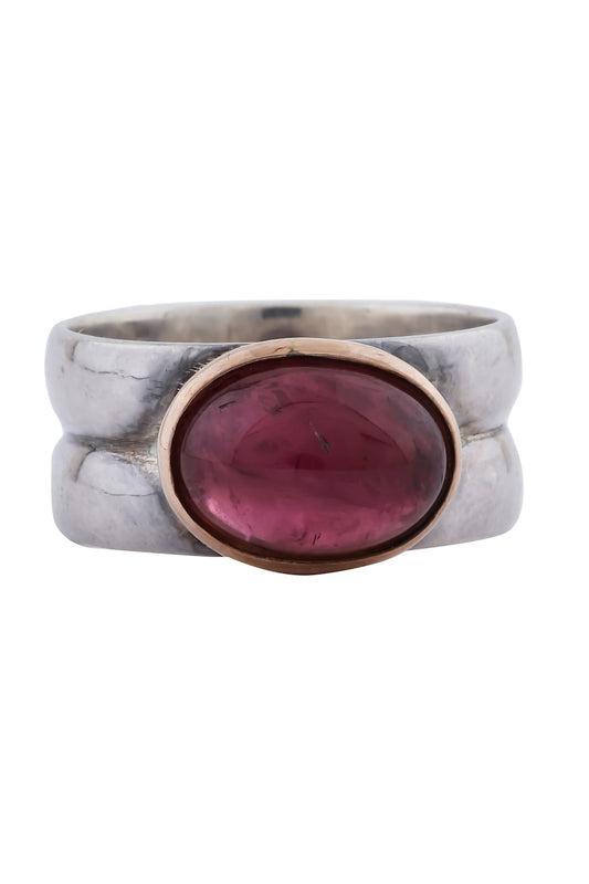 turmaline sterling silver finger ring