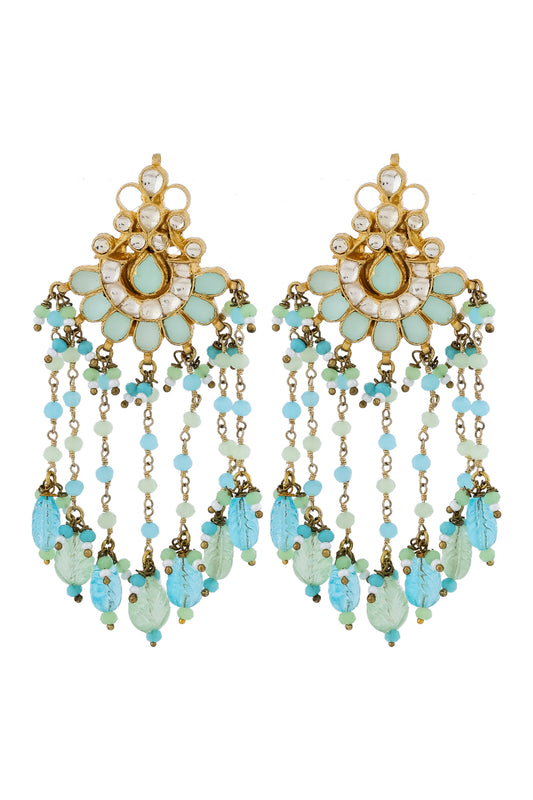 mint stud earrings