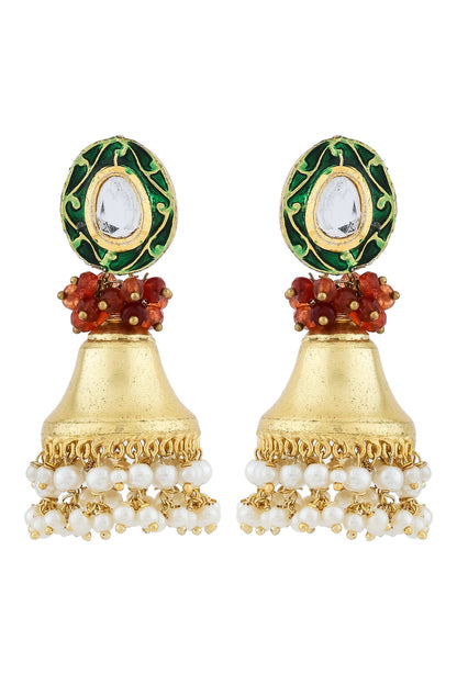 Meenakari Long Necklace Earrings Set mlnes250178