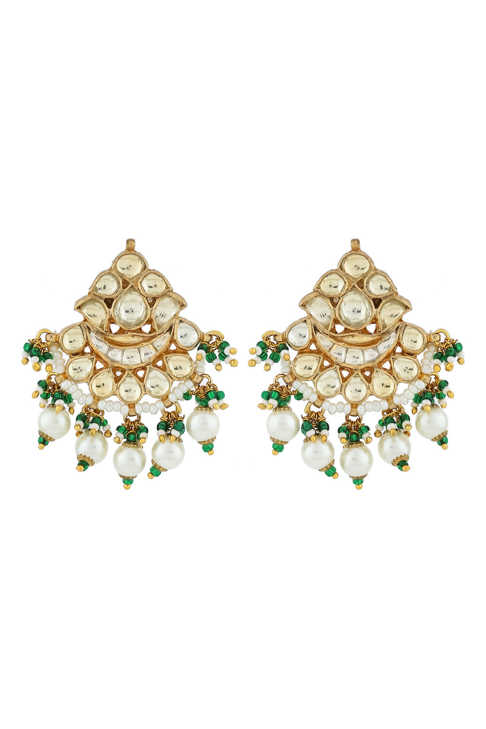 Kundan Choker Necklace Earrings Set kcnes220743