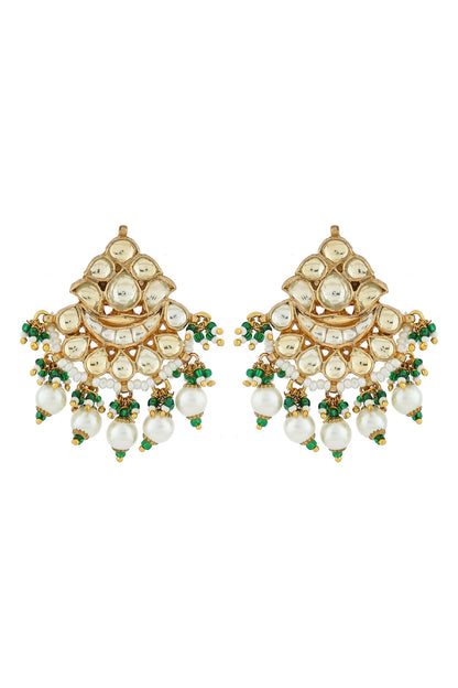 Kundan Choker Necklace Earrings Set kcnes220743