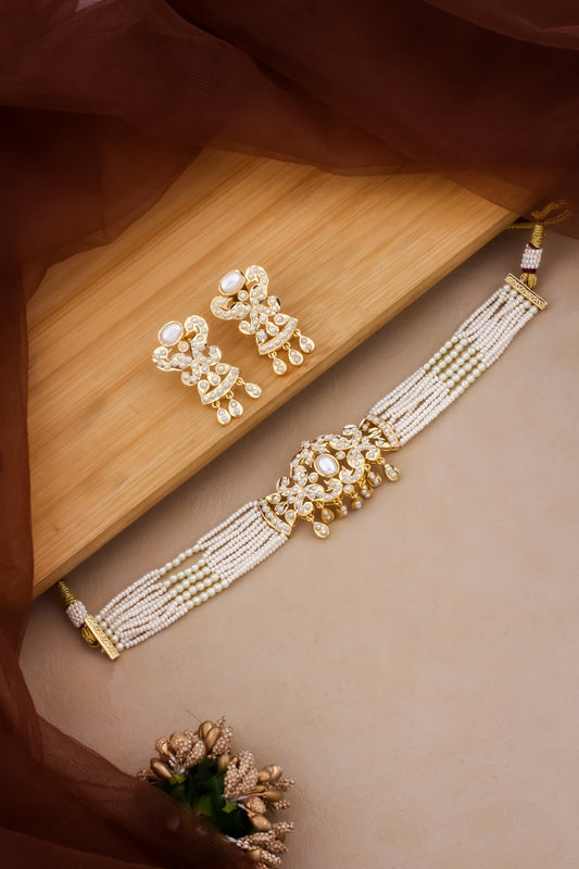 delicate jadau choker