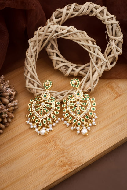 jadau hyderabadi chandbali earrings hjdre250025