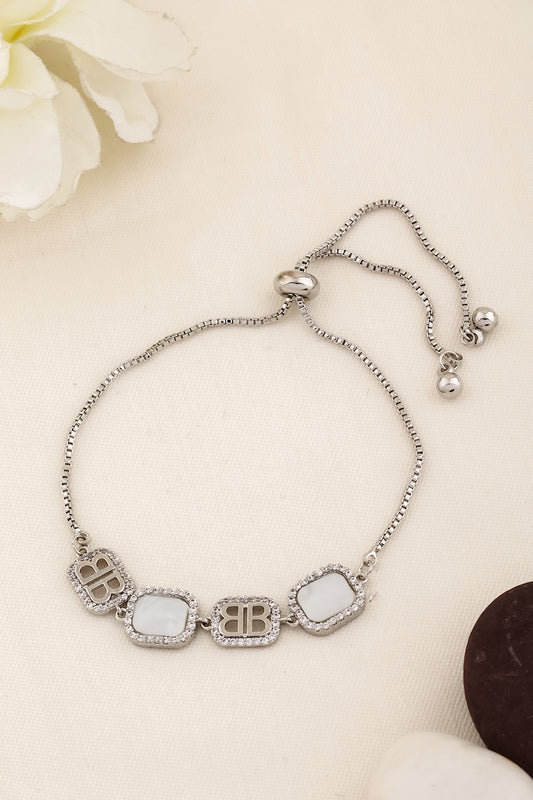 minimalist stainless steel anti tarnish adjustable chain bracelet 250155