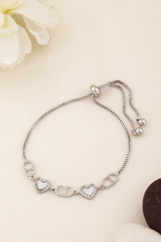 minimalist stainless steel anti tarnish adjustable chain bracelet 250156